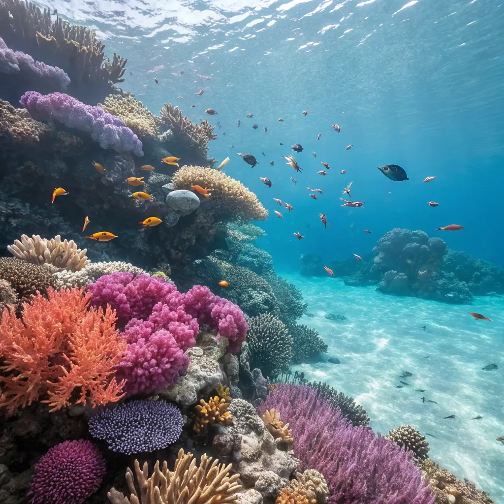 Colorful coral reef